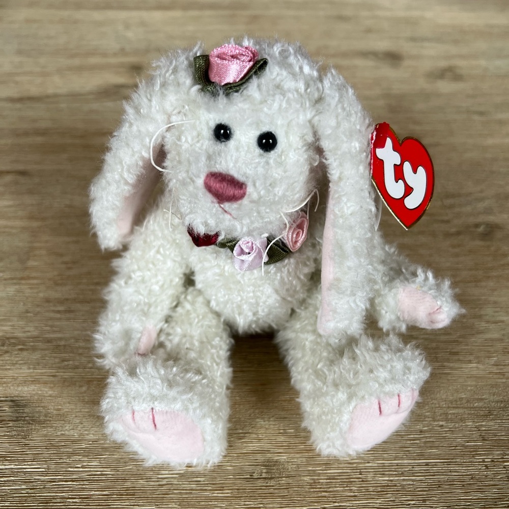 NEW Vintage Ty Beanie Baby ROSALYNE Bunny Rabbit 1993